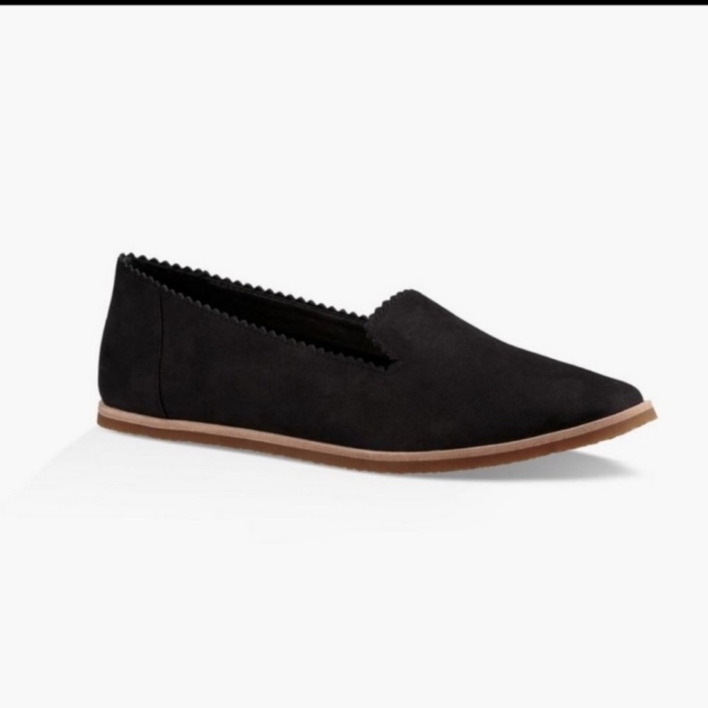 UGG Vista Flat in Black Nubuck Size 9.5- New in Box